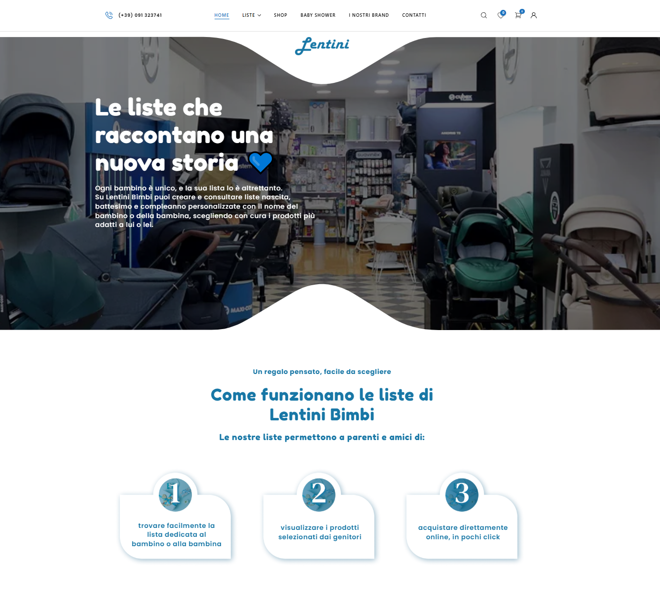 Home page del sito Lentini Bimbi, liste nascita e battesimo a Palermo